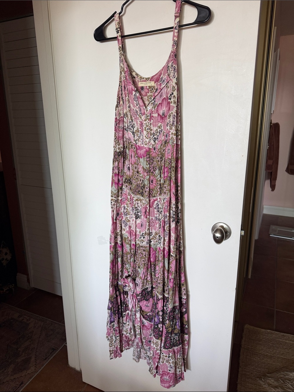 Spell Pink Floral Boho Maxi Dress